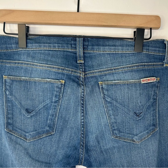 Hudson Krista Super Skinny Crop Jeans, Sz 28, Distressed Medium Wash Denim - Picture 6 of 10
